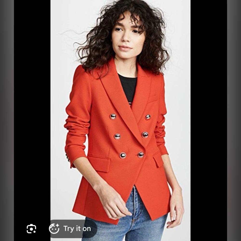 Veronica Beard Red Miller Dickey Jacket sz 6